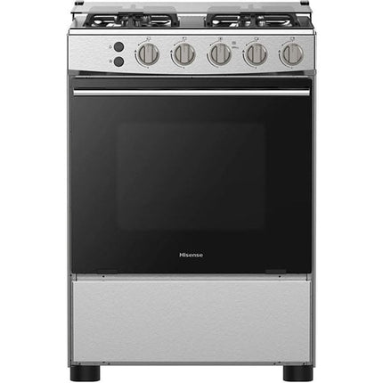 Hisense 60cm Free Standing Gas Cooker 4 Gas Burners , HFG60121X