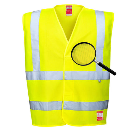 FR71 - L/XL - YellowPortwestHi - Vis FR سترة صفراء | FR71