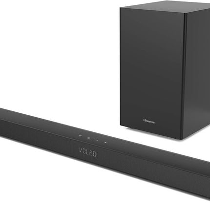 HS212FHisenseHisense Sound Bar 2.1 CH With Wireless Subwoofer - 120W