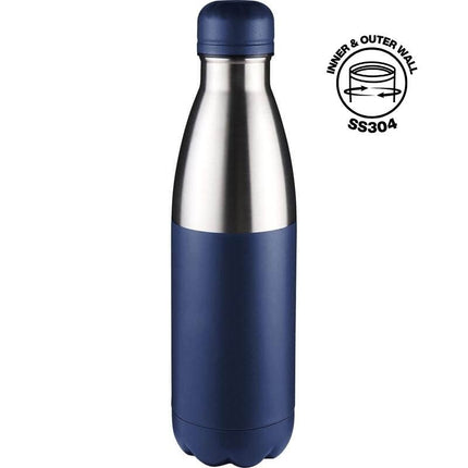 DWHL 3149Toolmart GiftsHOPA - Hans Larsen Double Wall Stainless Steel Water Bottle - Blue