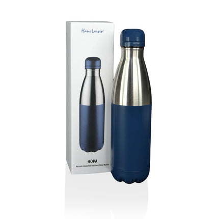 DWHL 3149Toolmart GiftsHOPA - Hans Larsen Double Wall Stainless Steel Water Bottle - Blue