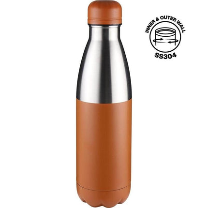 DWHL 3152Toolmart GiftsHOPA - Hans Larsen Double Wall Stainless Steel Water Bottle - Orange