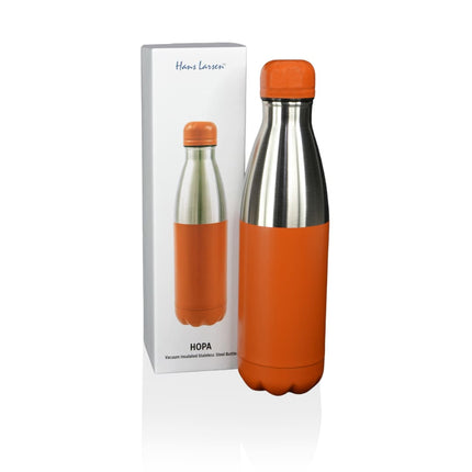 DWHL 3152Toolmart GiftsHOPA - Hans Larsen Double Wall Stainless Steel Water Bottle - Orange