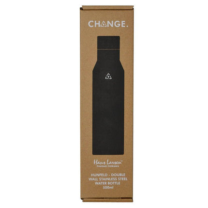 DWHL 280Toolmart GiftsHUNFELD - CHANGE Collection SS Double Wall Water Bottle - Black