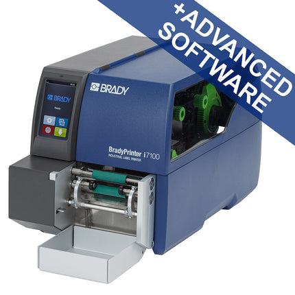 BradyPrinter i7100 300 dpi  EU with Peel function and vial label applicator  BWS Suite