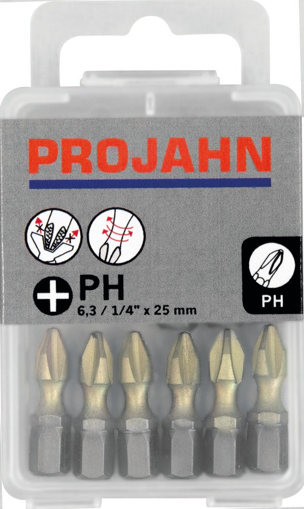 ‎1/4 STAR Bit PH2 25mm ZrN 10 pcs | Drill bits & Chisels | Toolmart