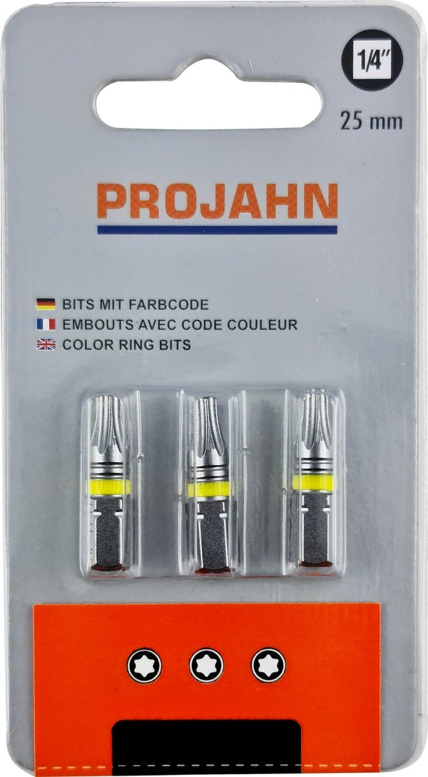 ‎1/4 TX color bit T15 25 mm 3pcs |  Drill Bits & Chisels | Toomart