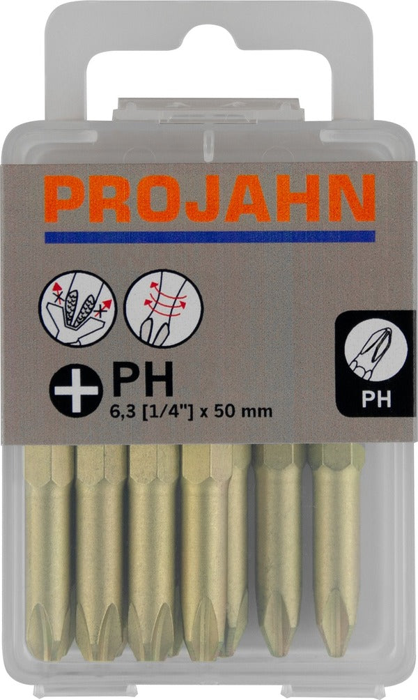 ‎1/4 STAR Bit PH2 50mm ZrN 10 pcs | Drill bits & Chisels | Toolmart