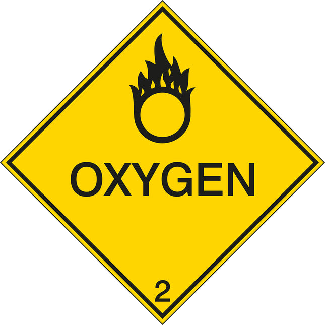 Maritime Transport Sign  IMDG 2B  Oxygen
