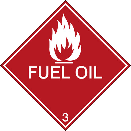 Maritime Transport Sign  IMDG 3C  Fuel oil