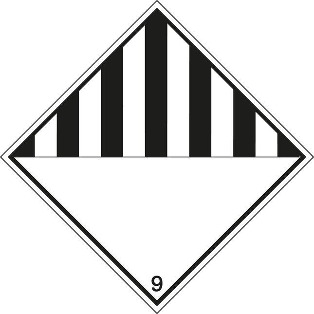 Maritime Transport Sign  IMDG 9A  Dangerous substance