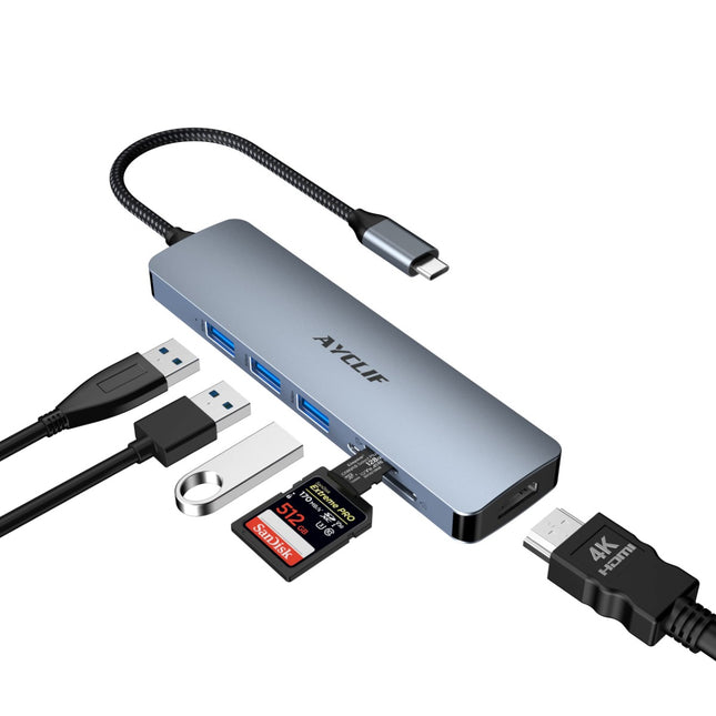 محول USB-C متعدد المنافذ ايكليف , Hb2334