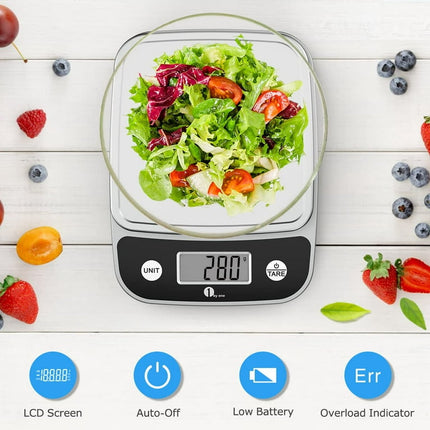 1byOne Digital Kitchen Scale with LCD Display