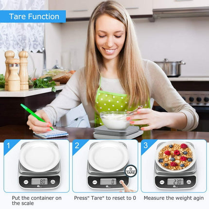 1byOne Digital Kitchen Scale with LCD Display