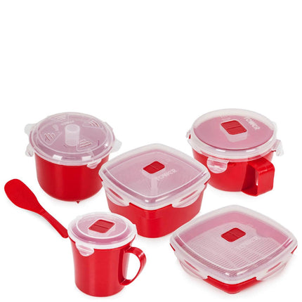 Tower Plastic Microwave Set | 5-Piece Kitchen Essentials