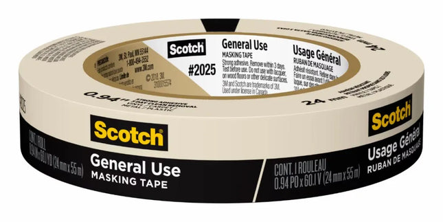 3M Scotch General Use Masking Tape 2025 Strong Adhesive