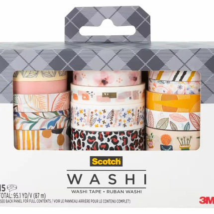 3M Scotch Brand Washi Tape Multi-Color Creative Decorative Tape