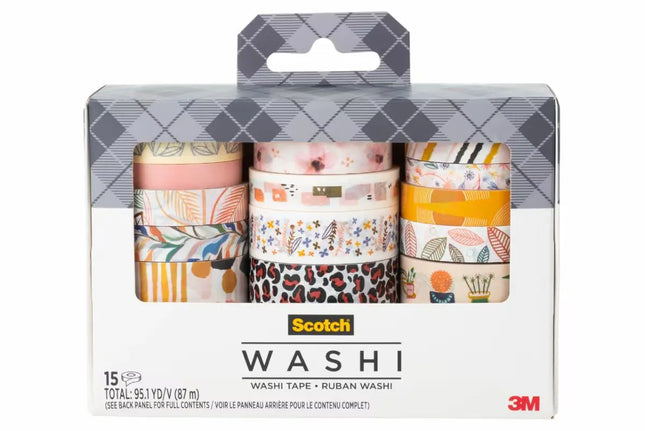 3M Scotch Brand Washi Tape Multi-Color Creative Decorative Tape