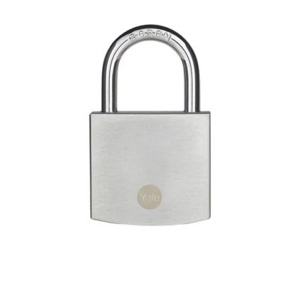 Yale Brass Disc Padlock 50mm Chrome Finish | Y120DB/50/127/1
