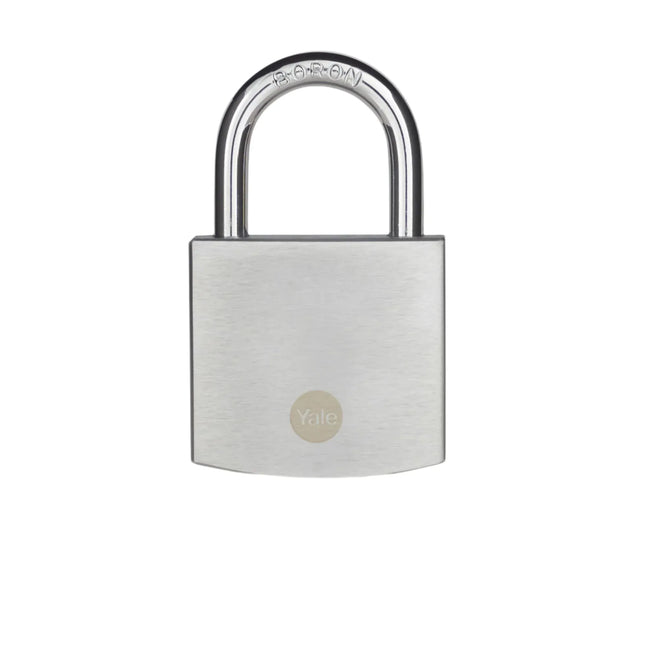 Yale Brass Disc Padlock 50mm Chrome Finish | Y120DB/50/127/1