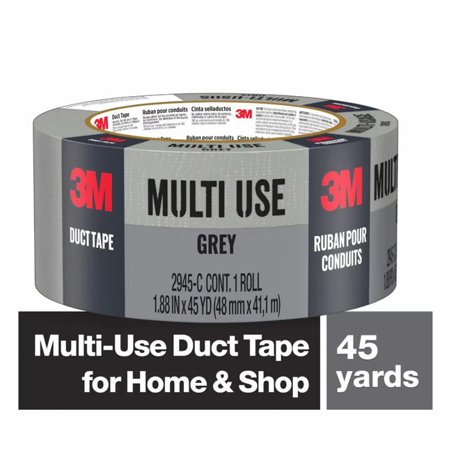 3M Multi-Use Duct Tape Gray 1.88 inch x 45 Yard