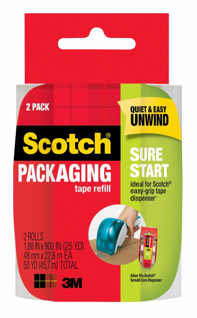3M Scotch Sure Start Shipping Packaging Tape DP Dispenser 1.5 Core