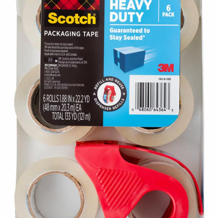 شريط تغليف ثقيل مع موزع ورولات تبديل Scotch 3M