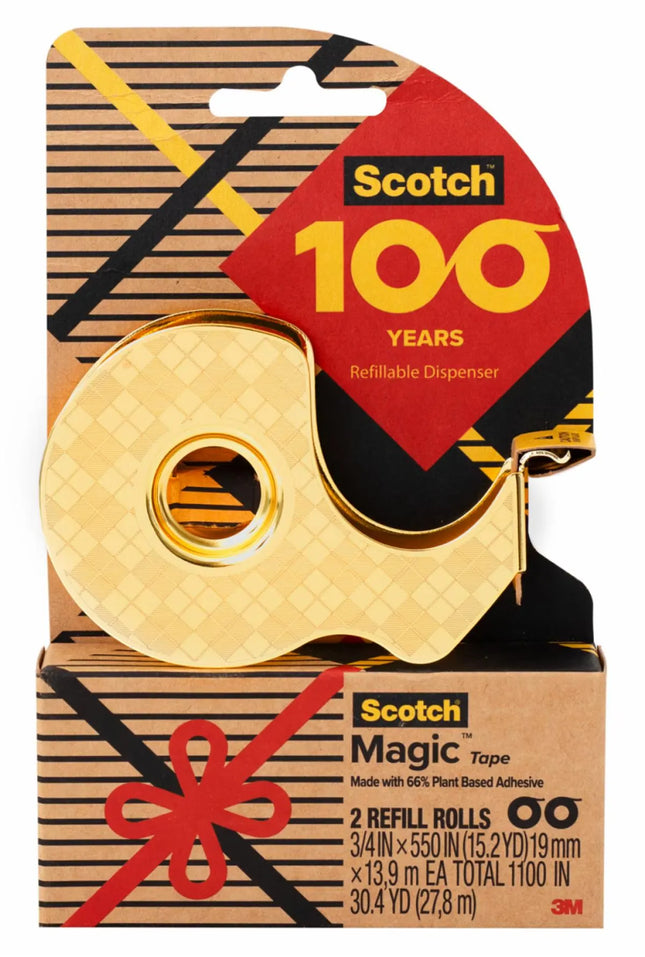 3M Scotch Gold Stainless Steel Dispenser Starter Pack Plant-Based
