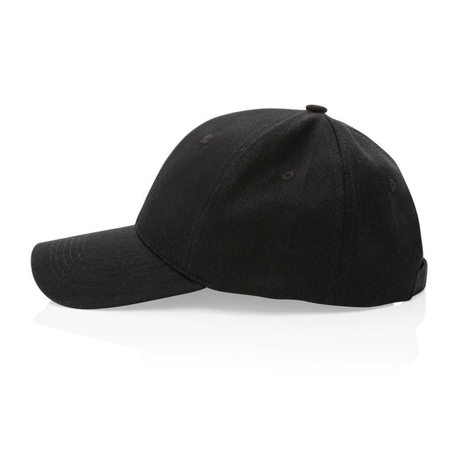 HWAW 451Toolmart GiftsImpact AWARE™ 6 Panel 280gr Recycled Cotton Cap - Black