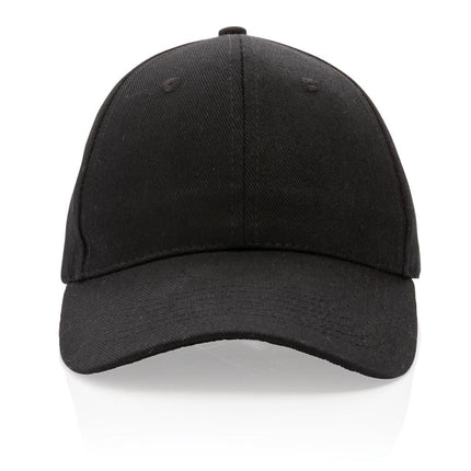 HWAW 451Toolmart GiftsImpact AWARE™ 6 Panel 280gr Recycled Cotton Cap - Black