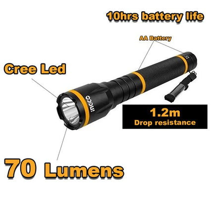 HFL012AA1INGCOIngco Handheld LED Flashlight 3W 135lumen 200m | HFL012AA1