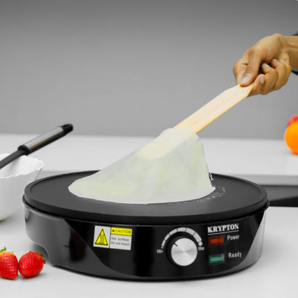 Krypton KNCM6387 Electric Crepe Maker | 1000W Non-Stick Surface , 6294015635058