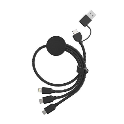 MTST 1161Toolmart GiftsKOPER - @memorii Recycled 6 - in - 1 Charging Cable - Black