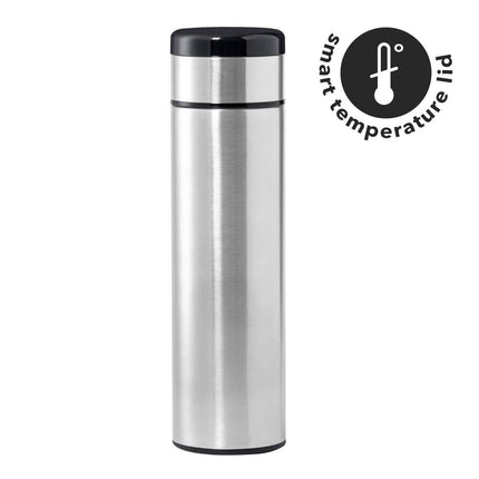 DWGL 3118Toolmart GiftsKOVEL - Giftology Double Walled Insulated Flask with Temperature Lid - Silver