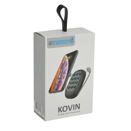 ITPB 1116Toolmart GiftsKOVIN - @memorii 10000mAh Suction Power Bank With Light - Up Logo