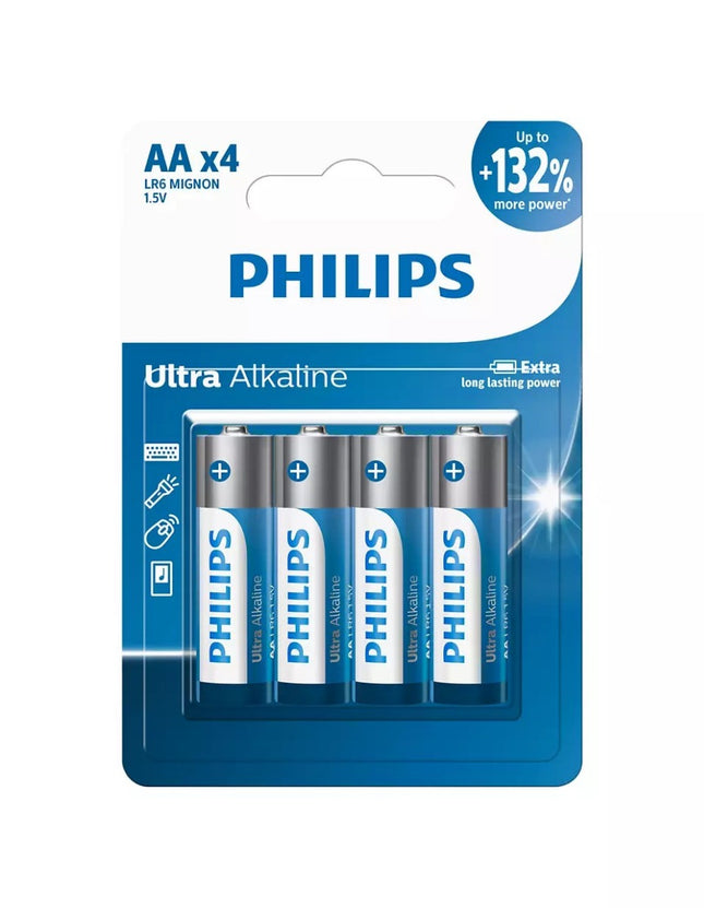 Philips Ultra Alkaline Battery LR6E4B/97 | Toolmart