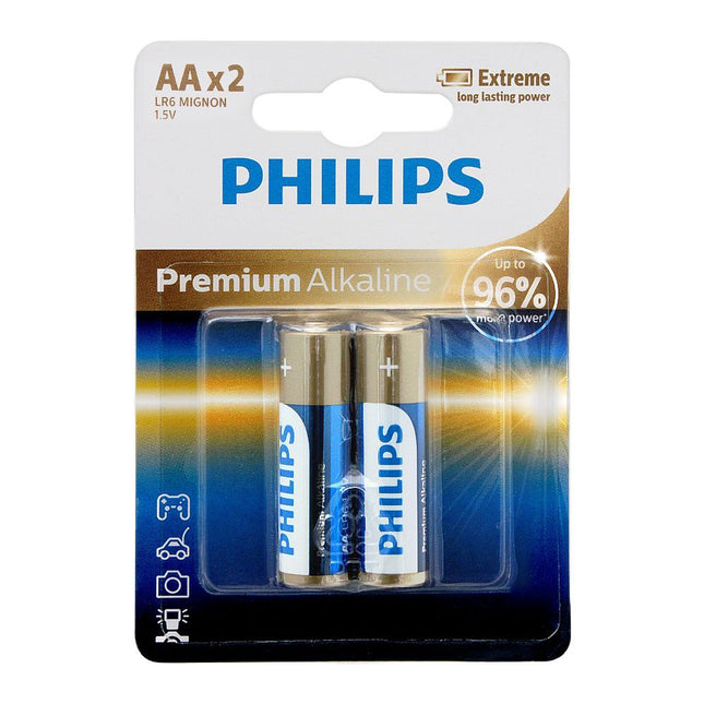 Philips AA Mignon Premium Alkaline LR6M2B/97 | Toolmart