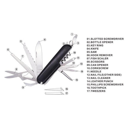 MTGL 9119Toolmart GiftsLAHTI - 17 in 1 Multi Function Tool - Black