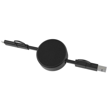 MTST 1165Toolmart GiftsLECCO - @memorii Recycled 6 - in - 1 retractable Charging Cable - Black