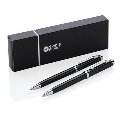 WISW 811Toolmart GiftsLUZERN SET - Swiss Peak Pen Set - Black