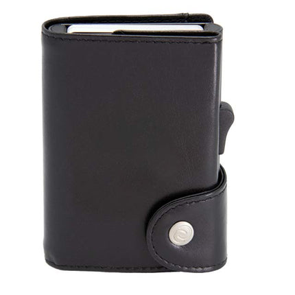 LASN 639Toolmart GiftsMARALIK - c - secure Classic Italian Leather RFID Wallet Black