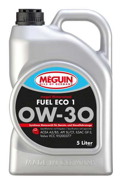 33039Meguin OilsMegol Motorenoel Fuel Eco 1 SAE 0W - 30 High - Performance Engine Oil | 5 Liter