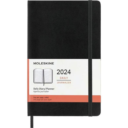 OWMOL 5202Toolmart GiftsMoleskine 2024 Daily 12M Planner - Soft Cover - Large