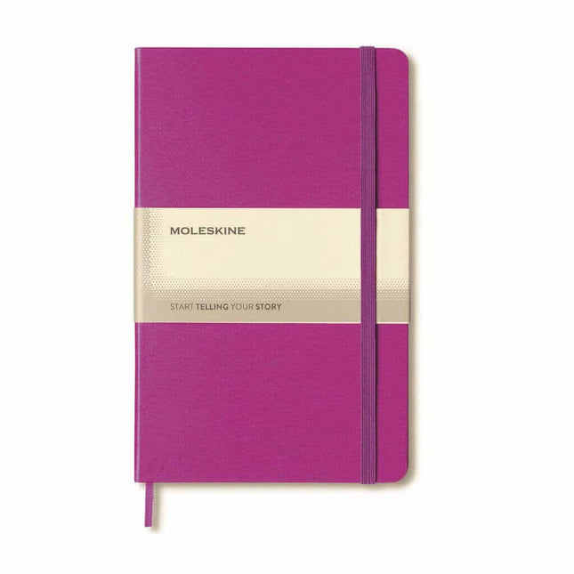 OWMOL 314Toolmart GiftsMoleskine Classic Hard Cover Large Ruled Notebook - Orchid Purple