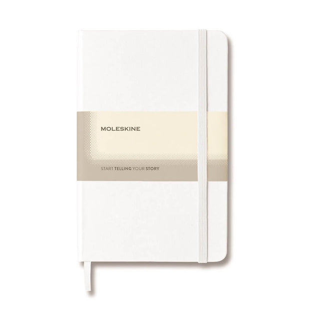 OWMOL 307Toolmart GiftsMoleskine Classic Large Ruled Hard Cover Notebook - White