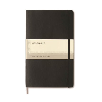 OWMOL 308Toolmart GiftsMoleskine Classic Large Ruled Soft Cover Notebook - Black