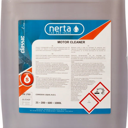 300 - 0025 - MOTOCL - 01NertaMotor Cleaner Fluid for Washing Engines 25L