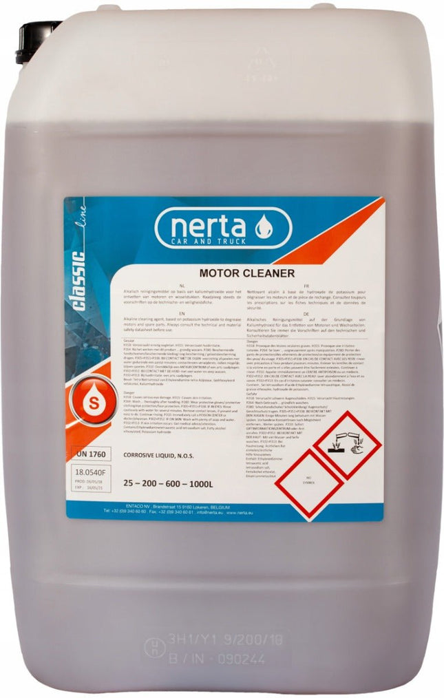 300 - 0025 - MOTOCL - 01NertaMotor Cleaner Fluid for Washing Engines 25L