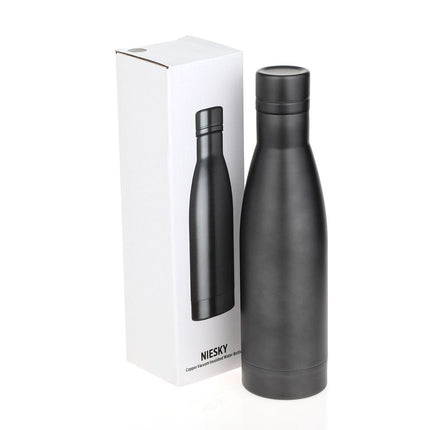 DWHL 545Toolmart GiftsNIESKY - Copper Vacuum Insulated Double Wall Water Bottle - Titanium