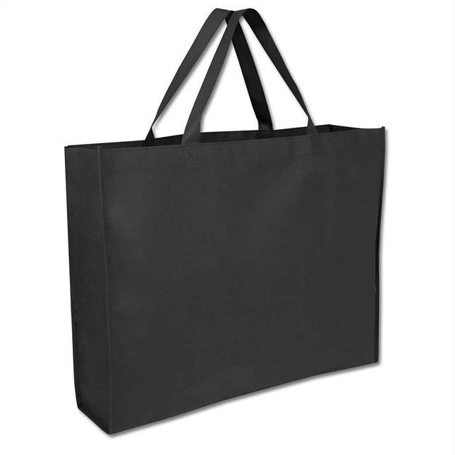 NW001 H - BlackToolmart GiftsNon - woven Shopping Bag Horizontal - Black